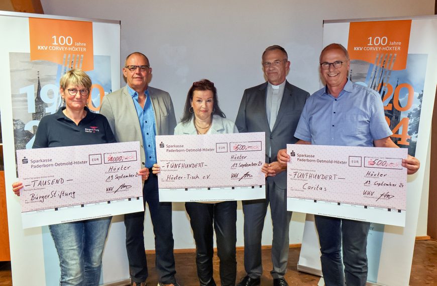 Feierlichkeiten zum 100-jährigen Jubiläum des KKV Corvey-Höxter – Spendenübergabe und Dialog zur Reform der katholischen Kirche