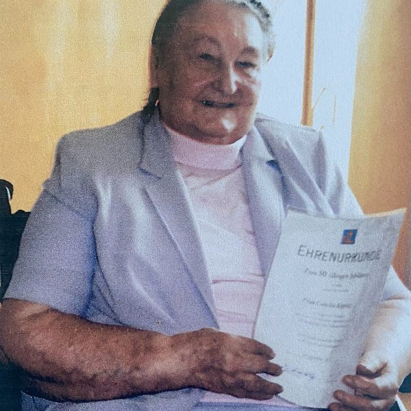 Requiescat in pace – Nachruf auf Cäcilia Kopietz
